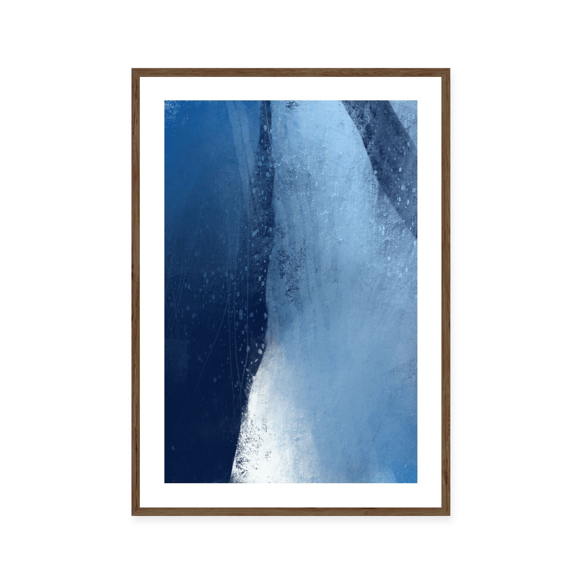Frozen Blue Abstraction