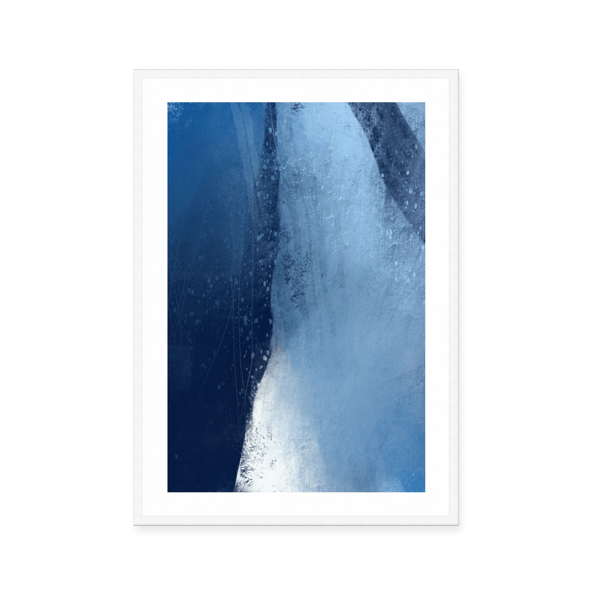 Frozen Blue Abstraction