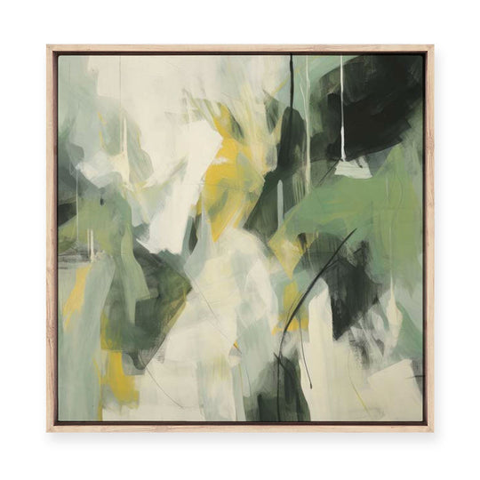 Green Enigma II | Framed Canvas