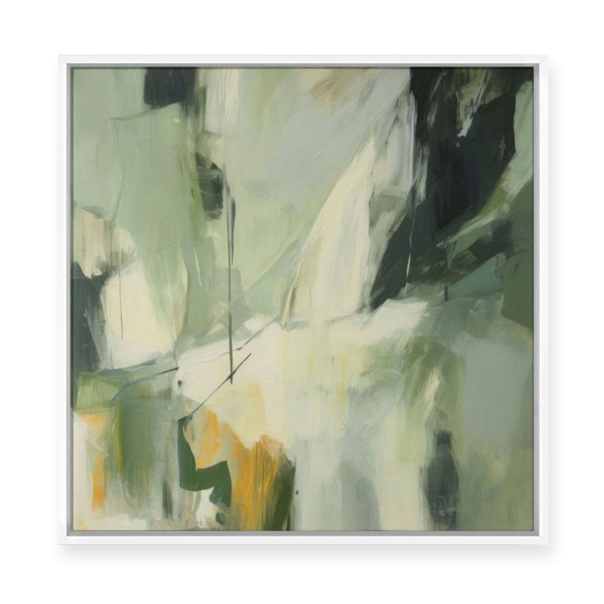 Green Enigma I | Framed Canvas