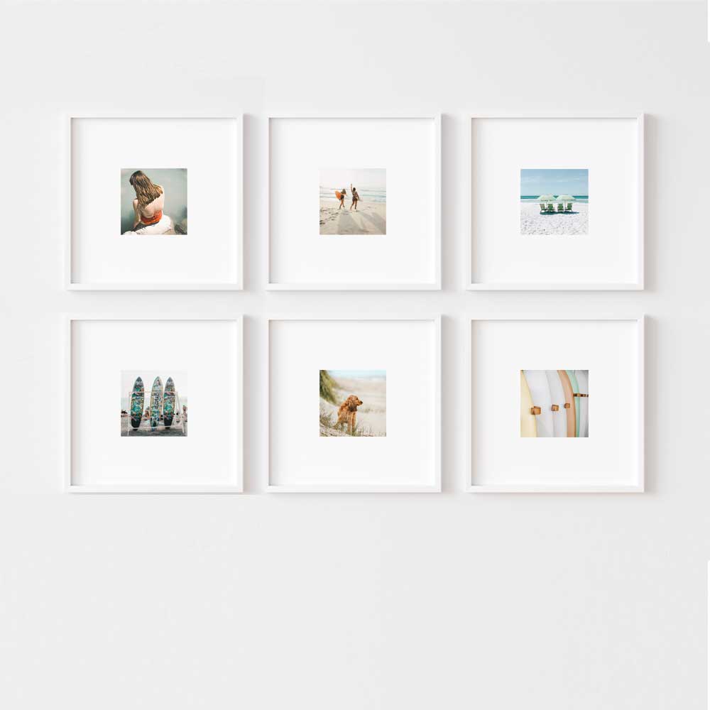 Vignette Gallery Set - Print & Frame | Gallery Set of 6 | Square