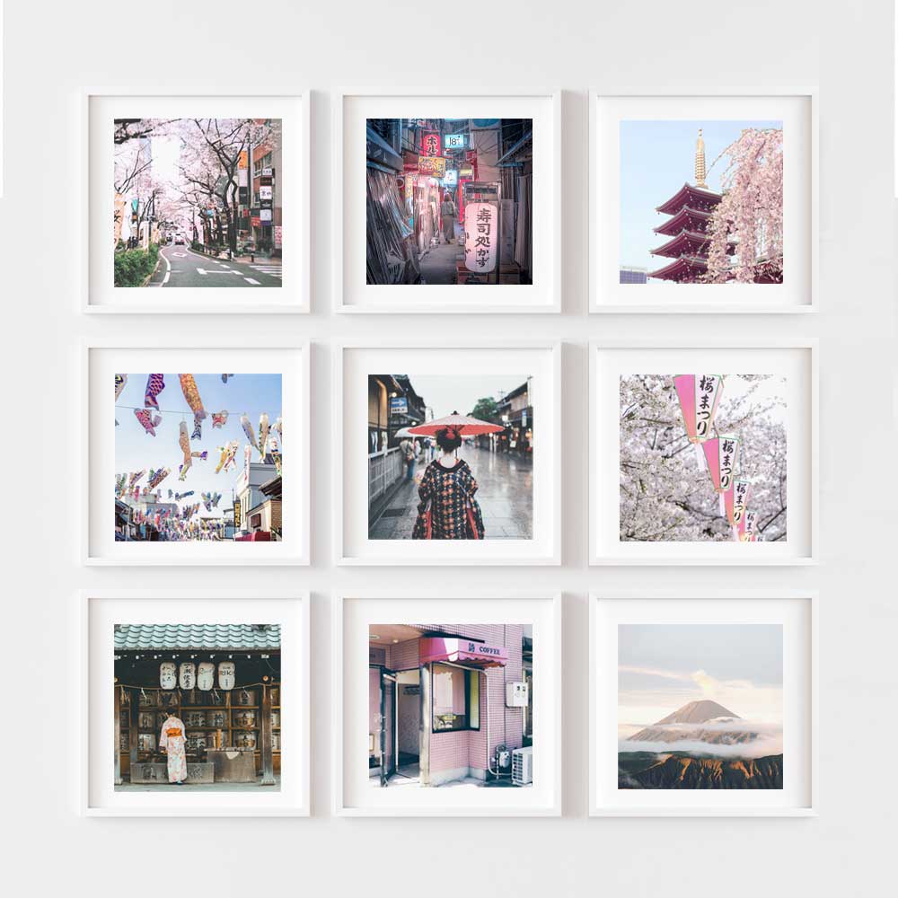 Print & Frame | Gallery Set of 9 | Square