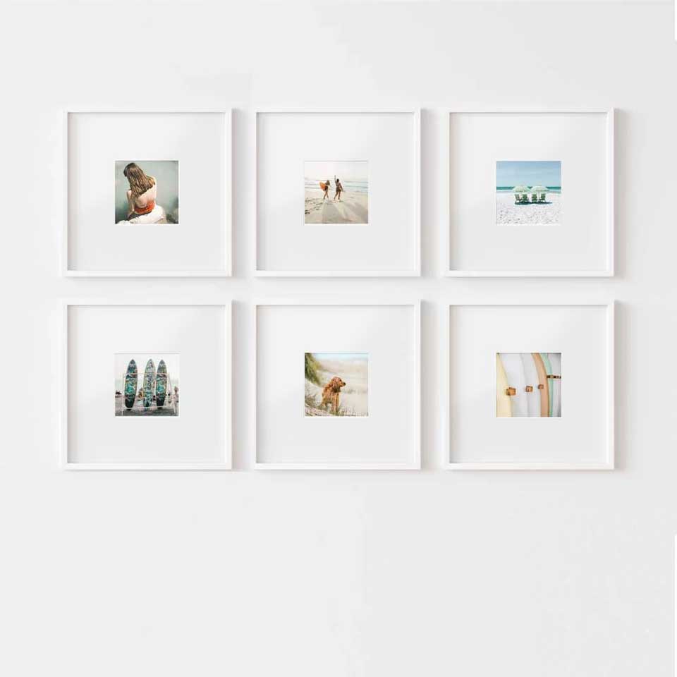 Vignette Gallery Set - Print & Frame | Gallery Set of 6 | Square