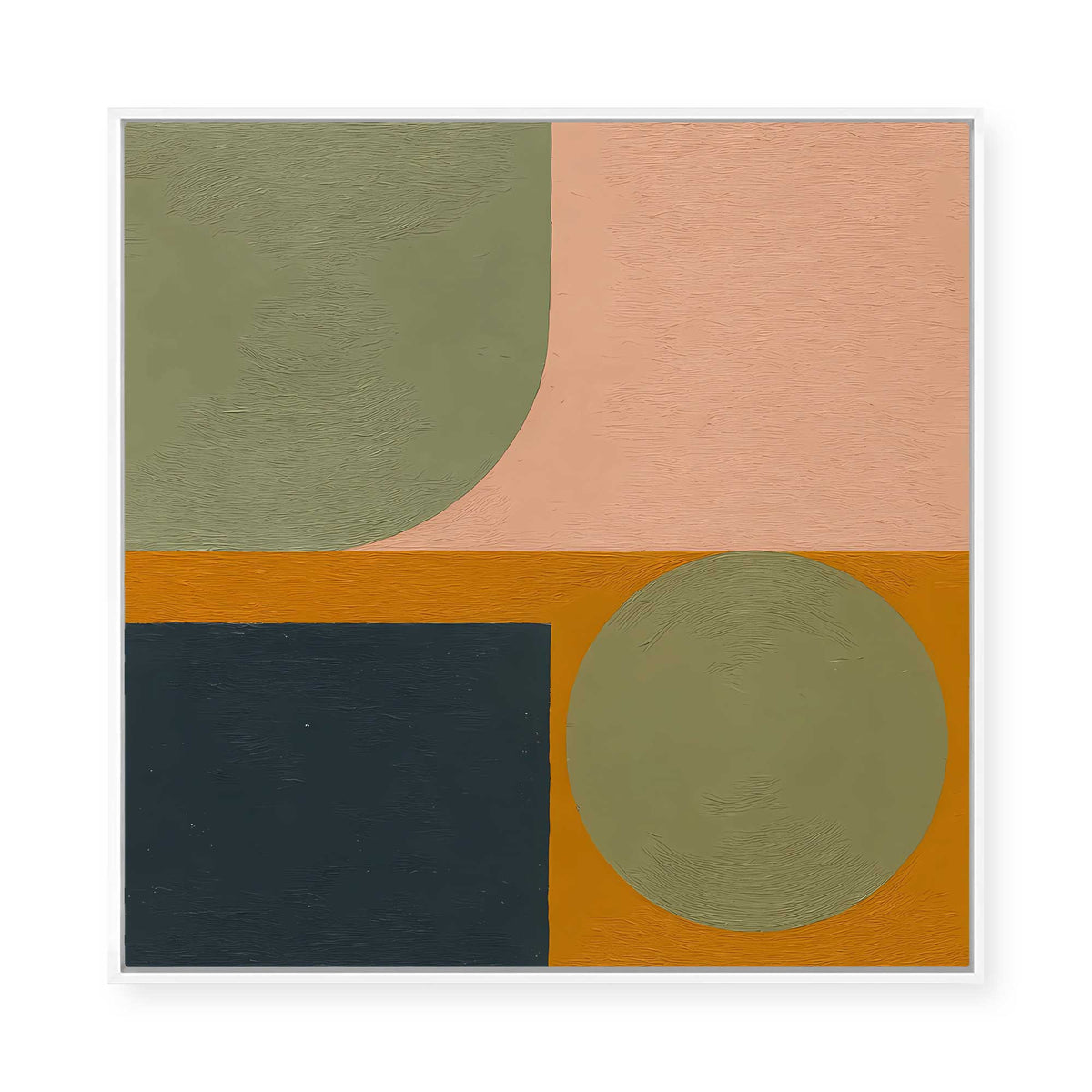 Geo Colour Balance | Framed Canvas