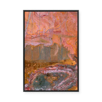 Geode Sunset | Framed Canvas