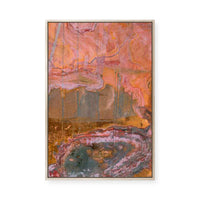 Geode Sunset | Framed Canvas