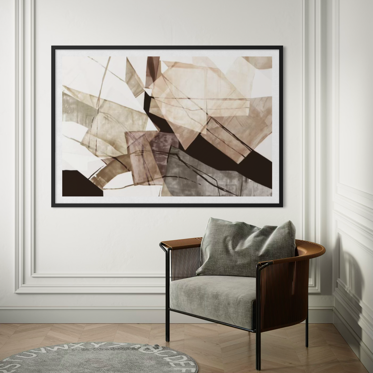 Geometric Harmony in Earth Tones