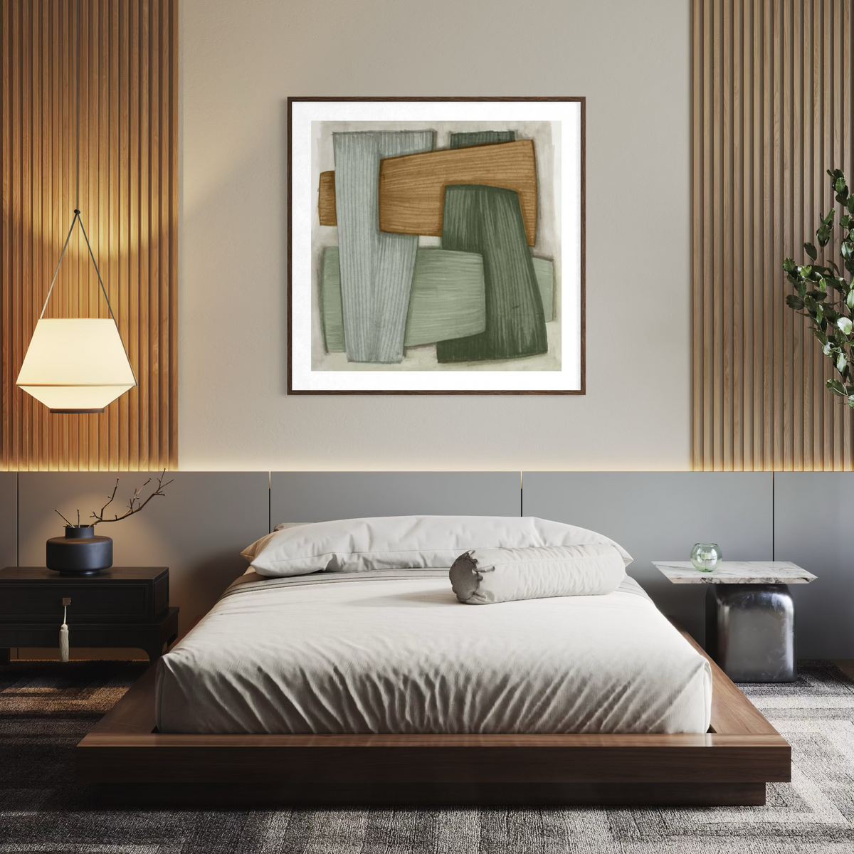 Geometric Harmony in Earth Tones