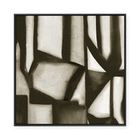 Geometric Shapes in Sepia II | Framed Canvas