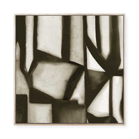 Geometric Shapes in Sepia II | Framed Canvas