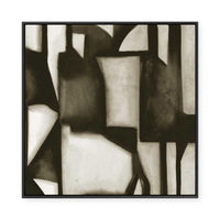 Geometric Shapes in Sepia I | Framed Canvas