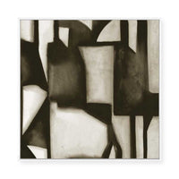 Geometric Shapes in Sepia I | Framed Canvas