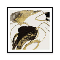 Gestural Black and Gold II
