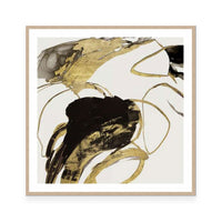 Gestural Black and Gold II