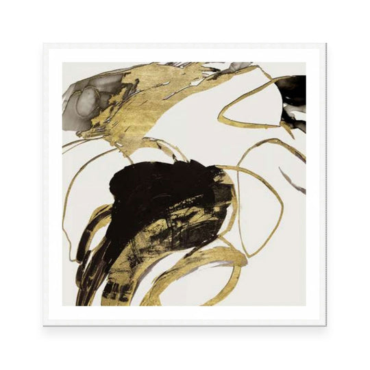 Gestural Black and Gold II