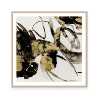 Gestural Black and Gold I