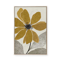 Golden Flower | Framed Canvas