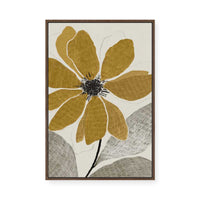 Golden Flower | Framed Canvas