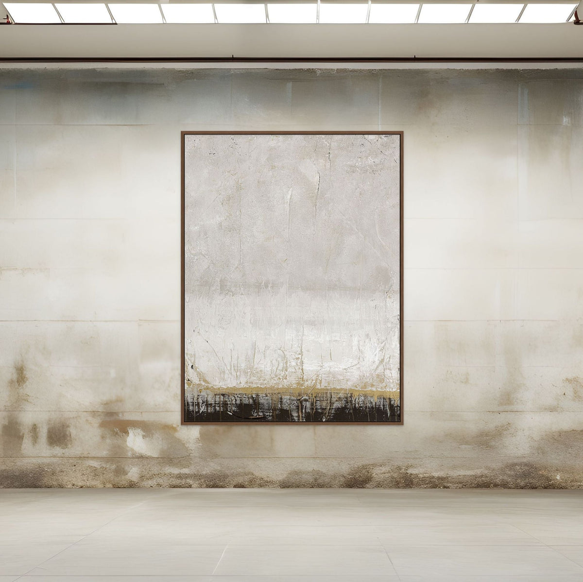 Golden Line | Framed Canvas