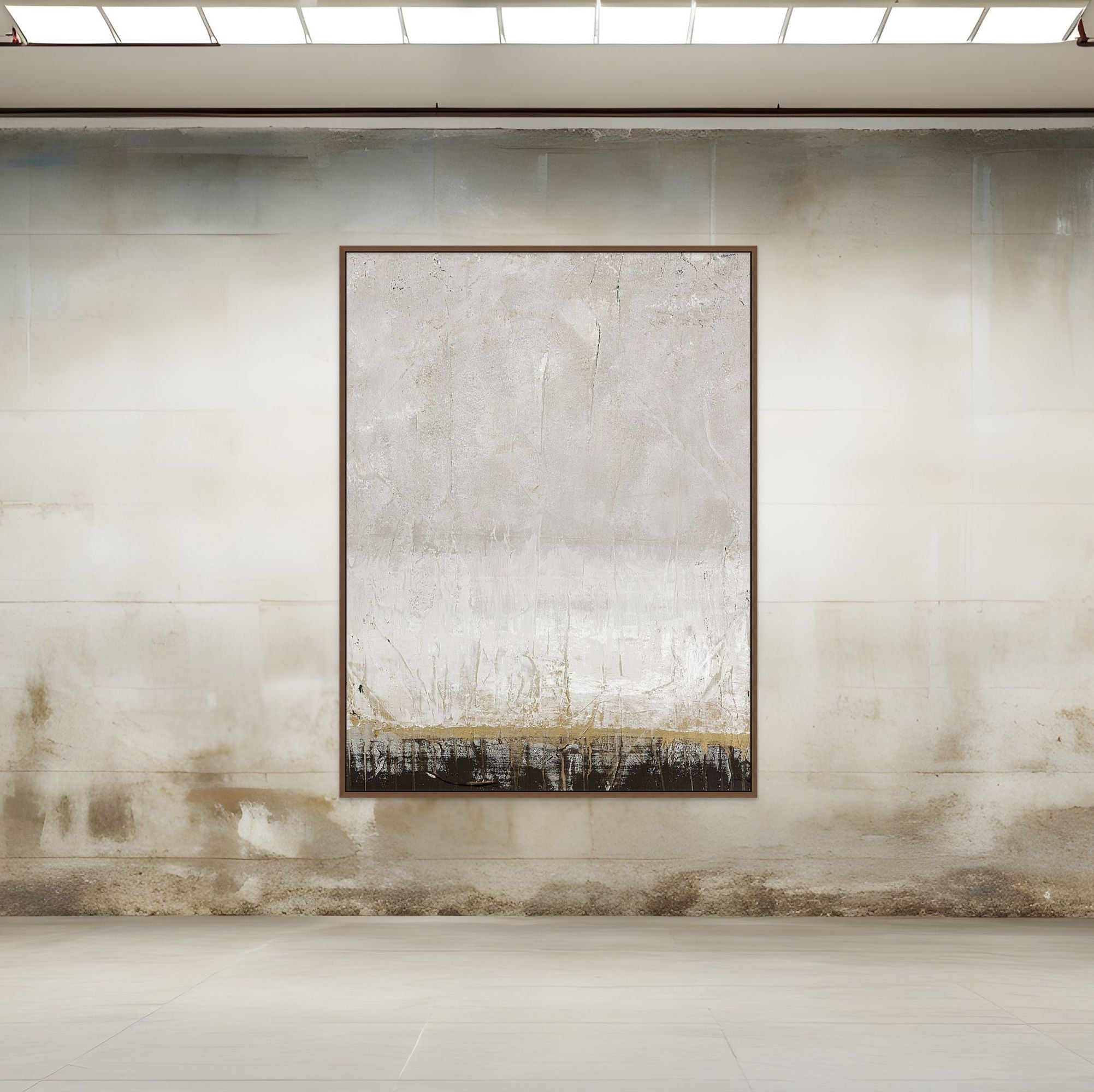 Golden Line | Framed Canvas