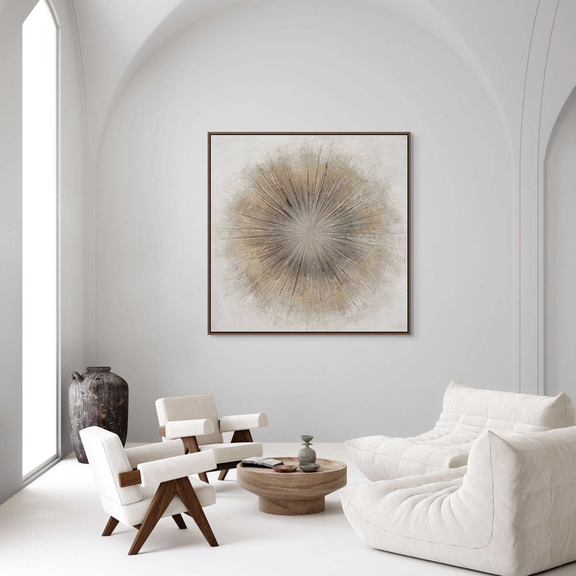 Golden Sphere I | Framed Canvas
