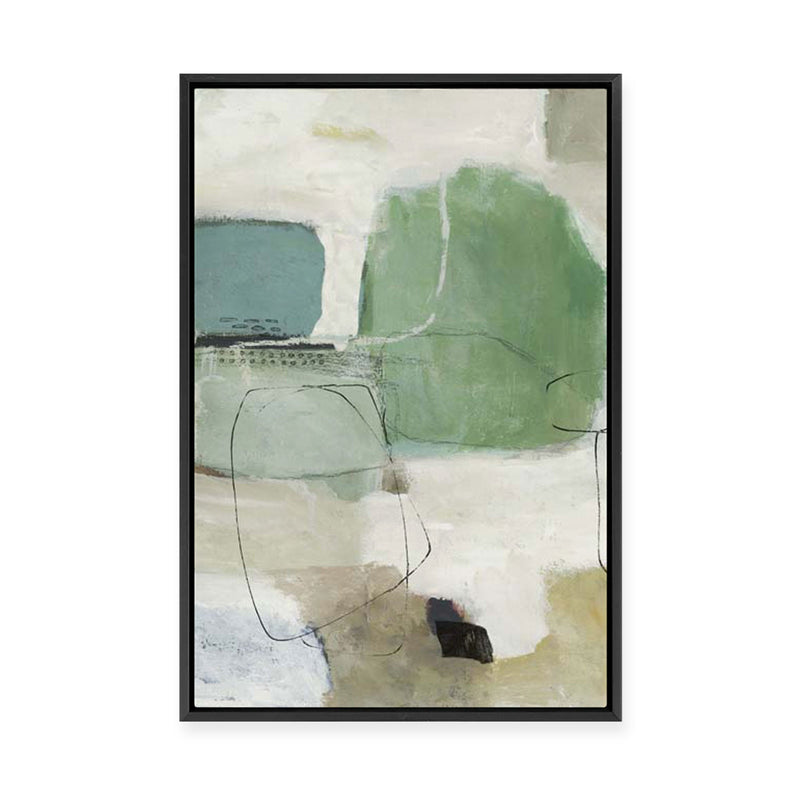Green Azure | Framed Canvas