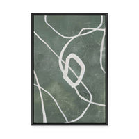 Green Grafica | Framed Canvas