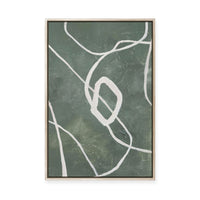 Green Grafica | Framed Canvas