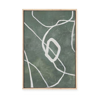 Green Grafica | Framed Canvas