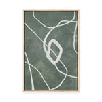 Green Grafica | Framed Canvas