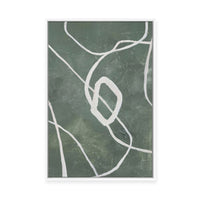 Green Grafica | Framed Canvas