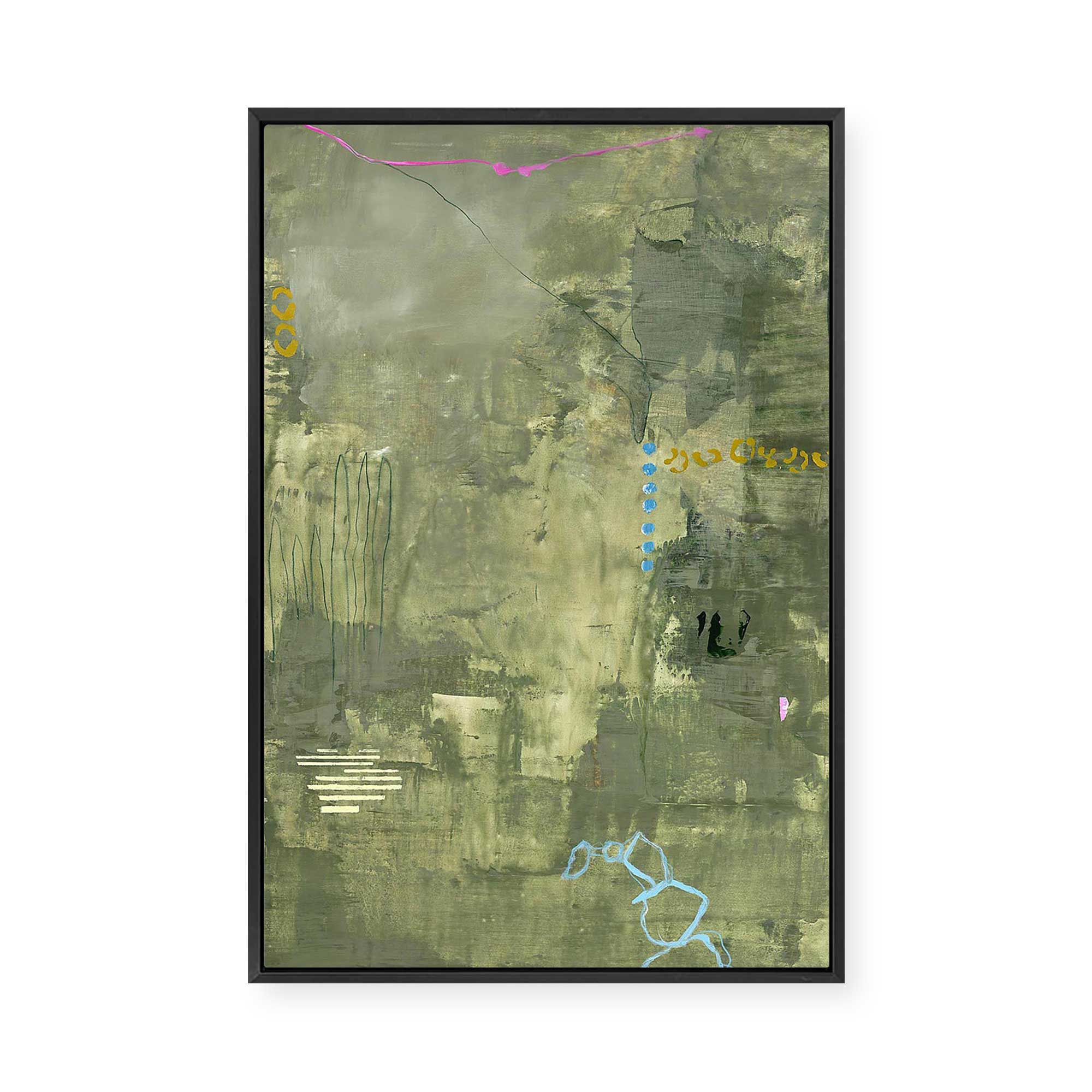 Green Petite | Framed Canvas