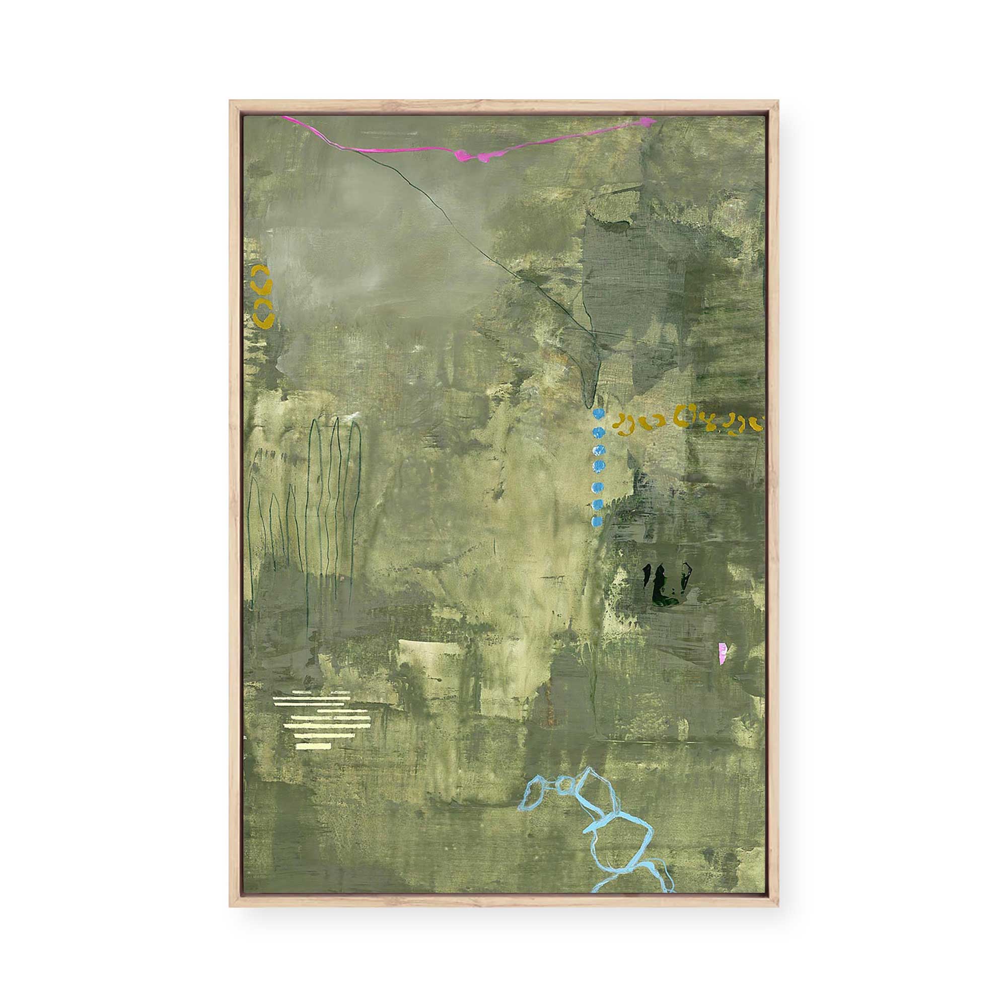 Green Petite | Framed Canvas