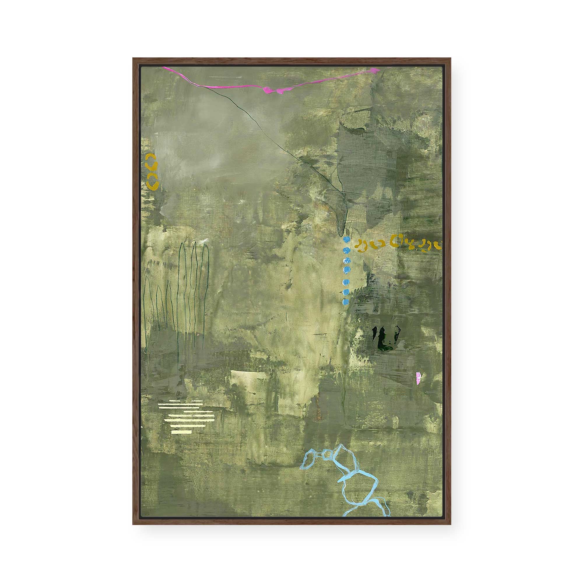 Green Petite | Framed Canvas