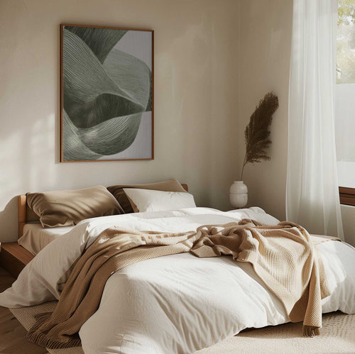 Green Pigment | Framed Canvas
