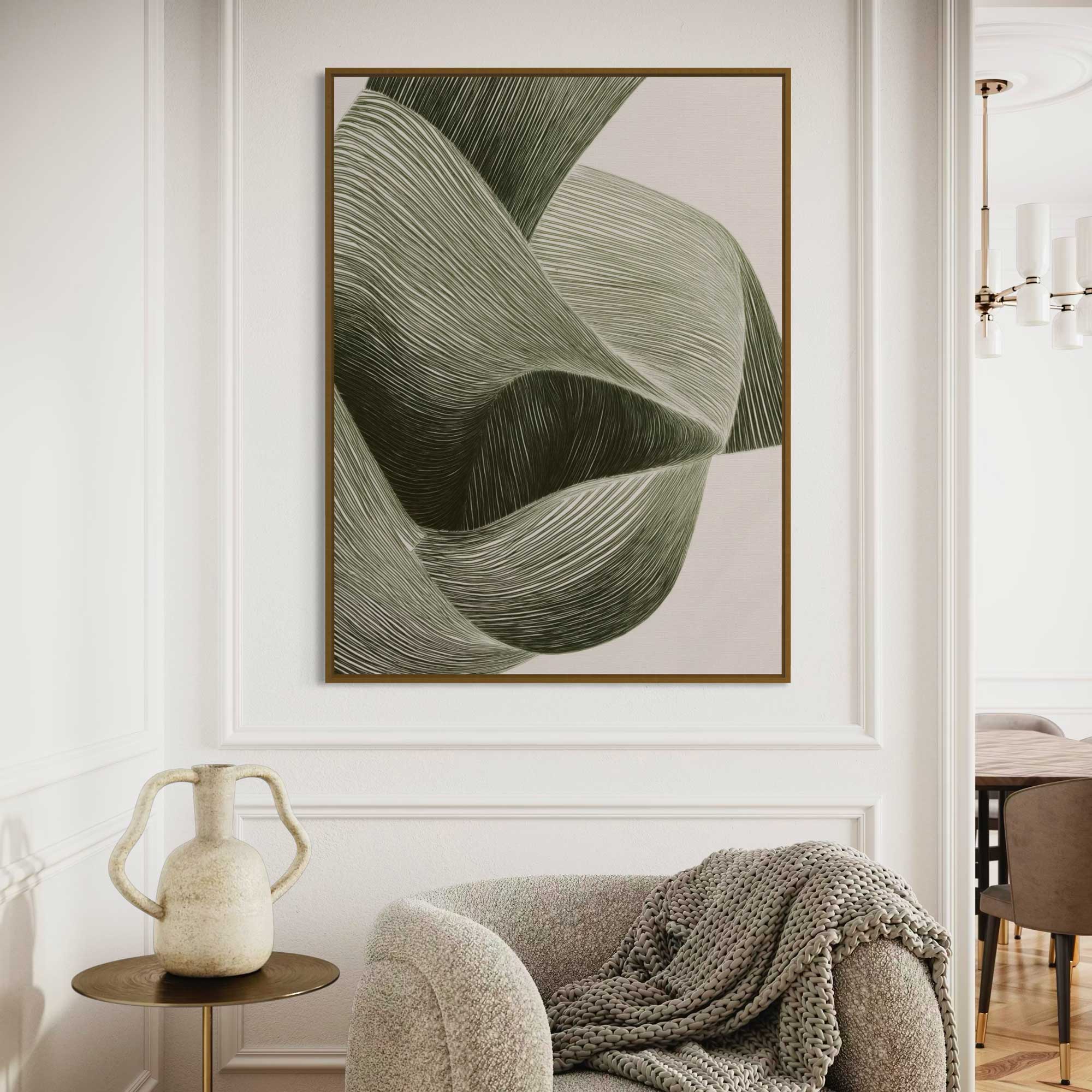 Green Pigment | Framed Canvas