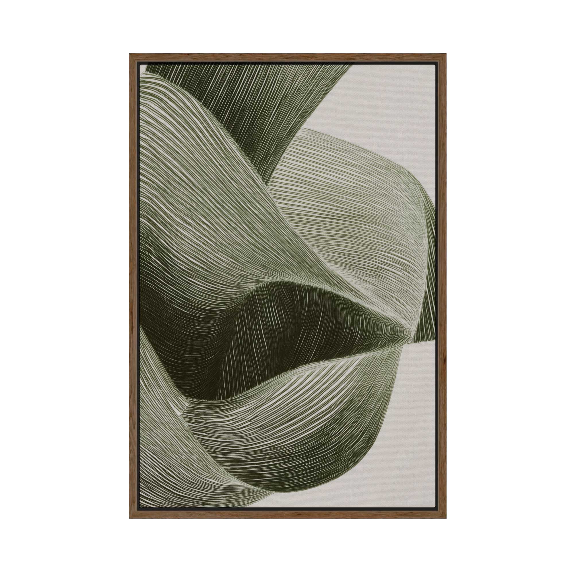 Green Pigment | Framed Canvas