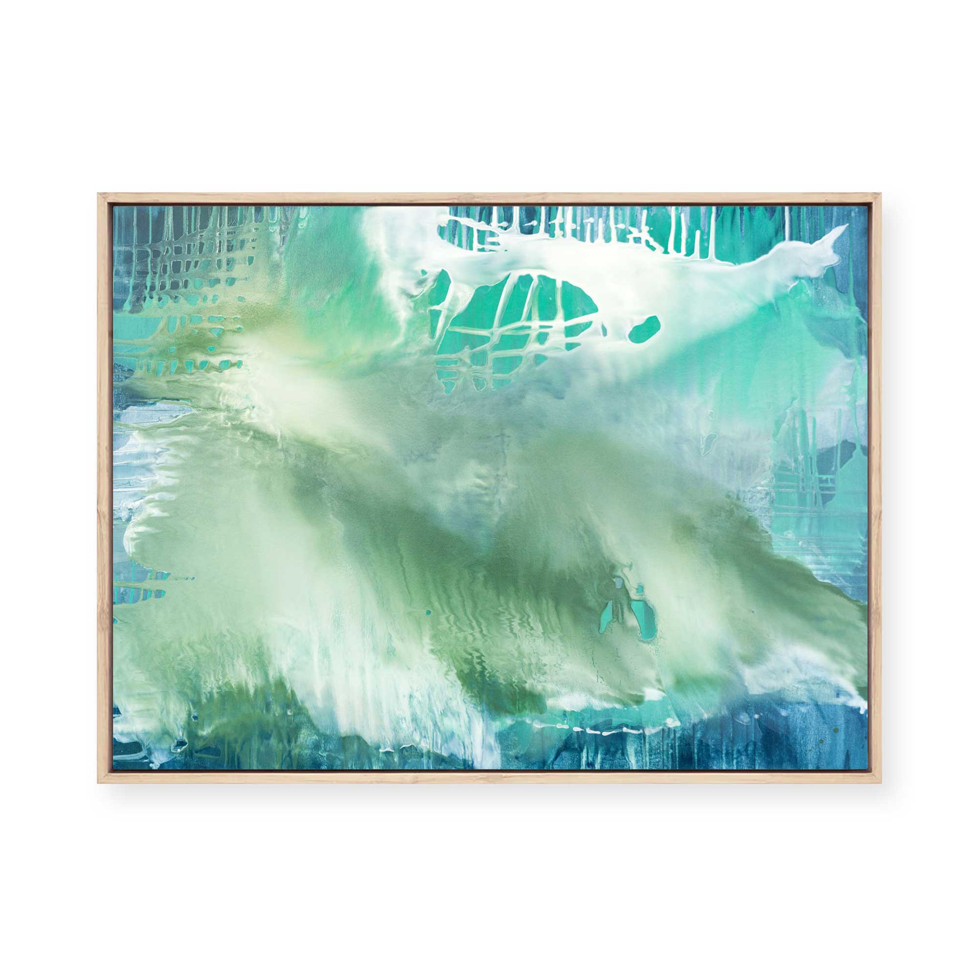 Green Primeval | Framed Canvas