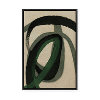 Green Water Colour | Framed Canvas