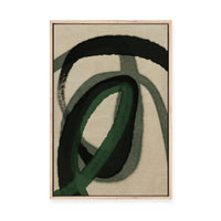 Green Water Colour | Framed Canvas