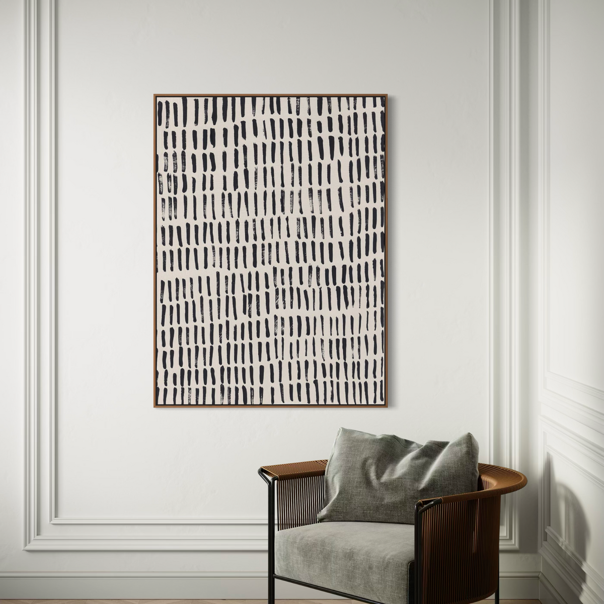 Grid Undone 1 | Framed Canvas
