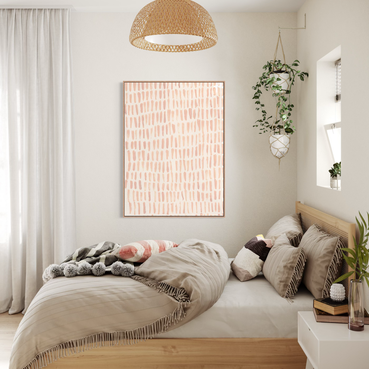 Grid Undone 2 | Framed Canvas