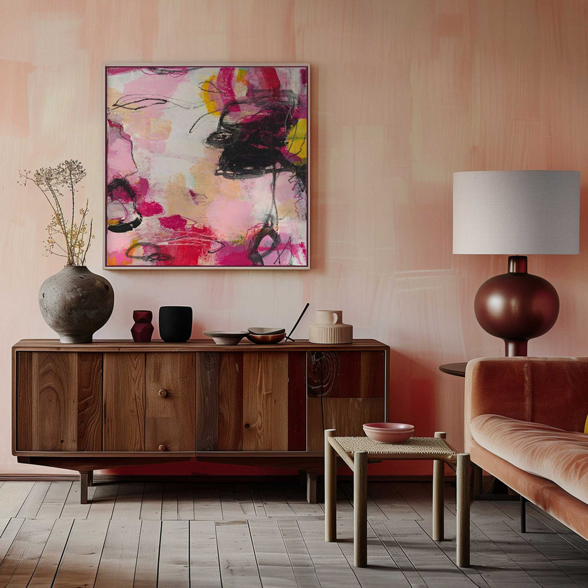 Her Sweet Parfume | Framed Canvas