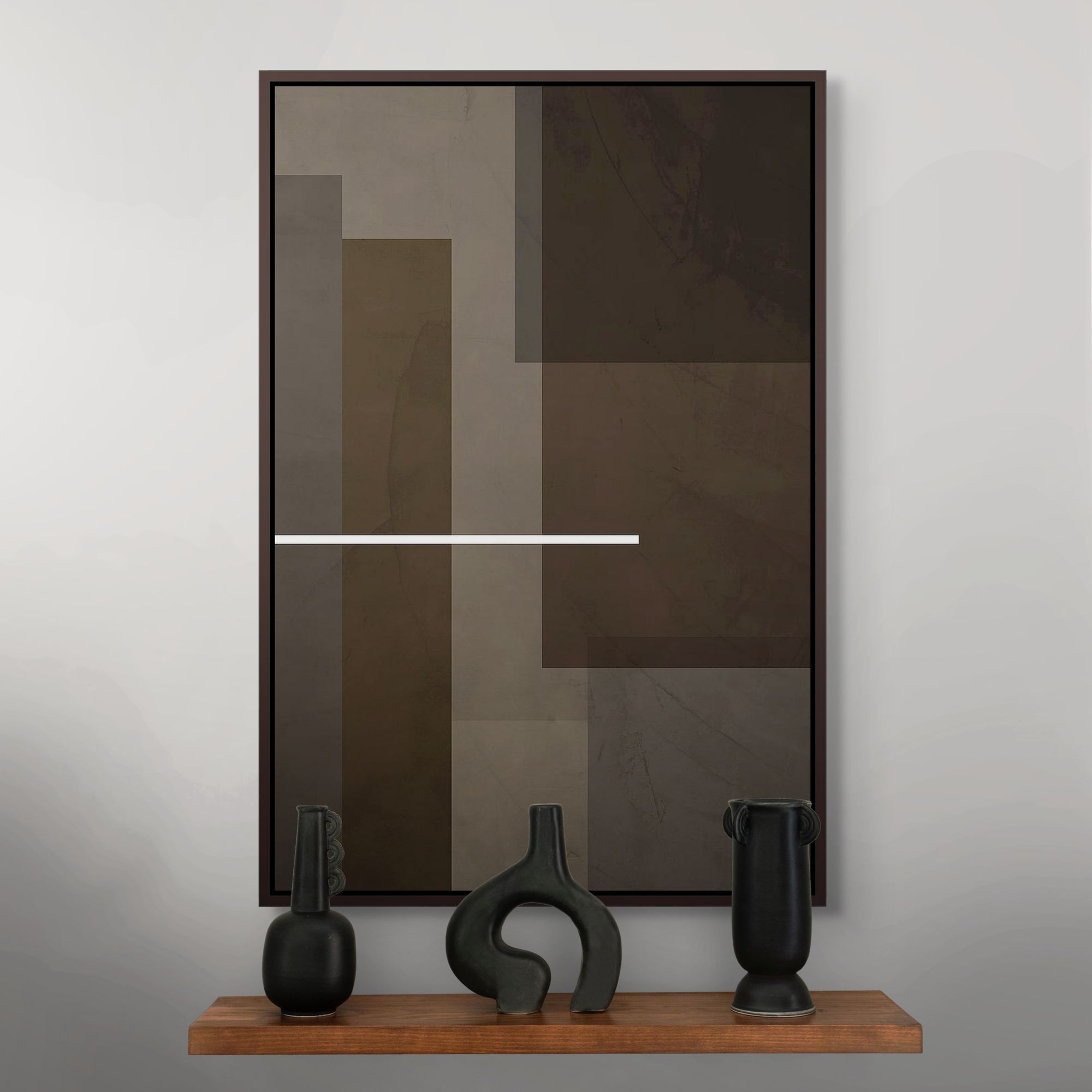 Horizontal Line | Framed Canvas