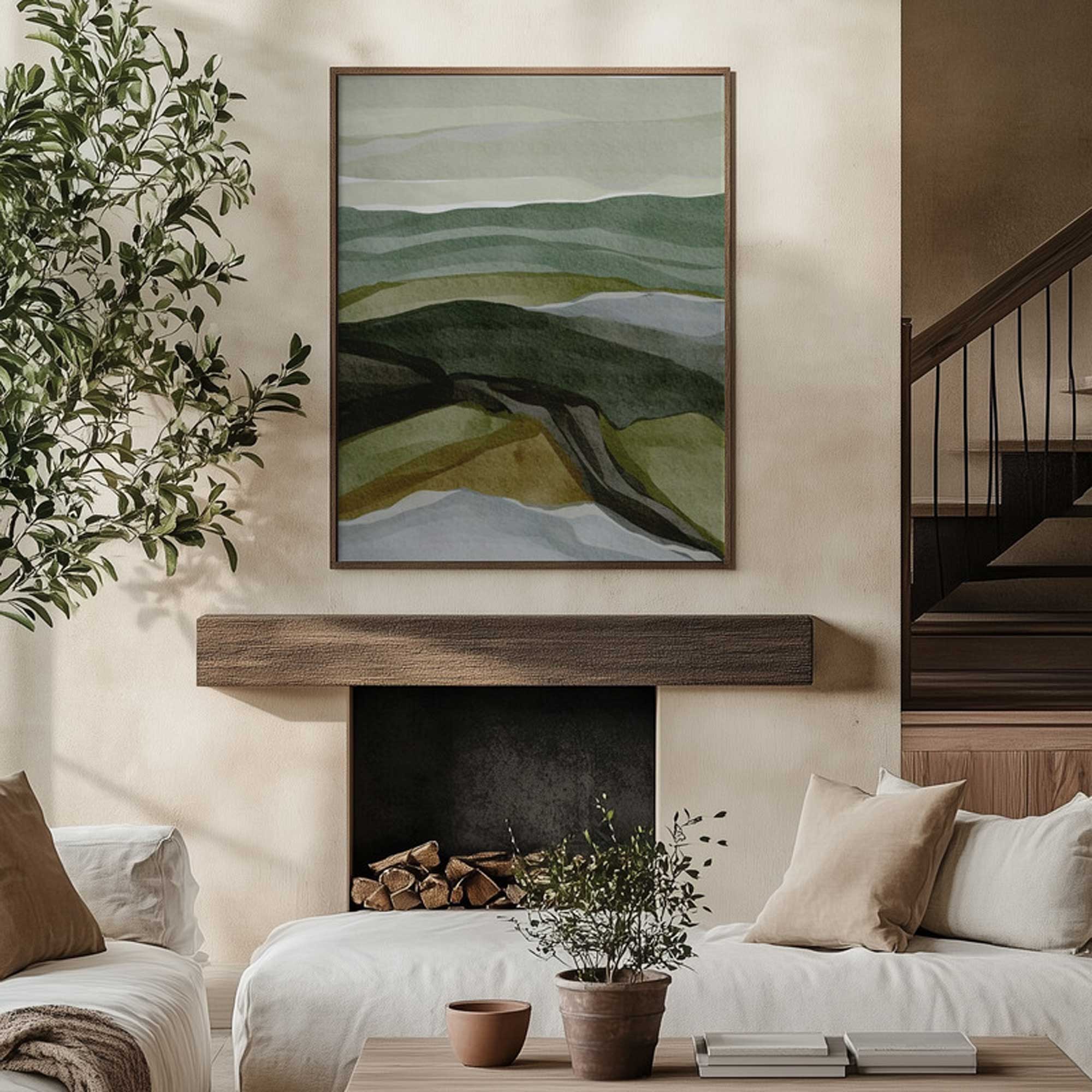 Imaginary Landscape | Framed Canvas