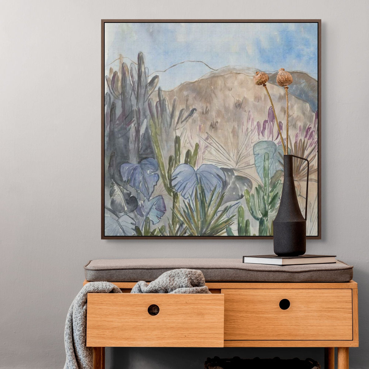 In the Desert Heat | Framed Canvas