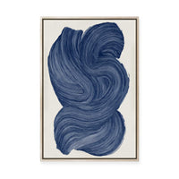Indigo Pigment II | Framed Canvas