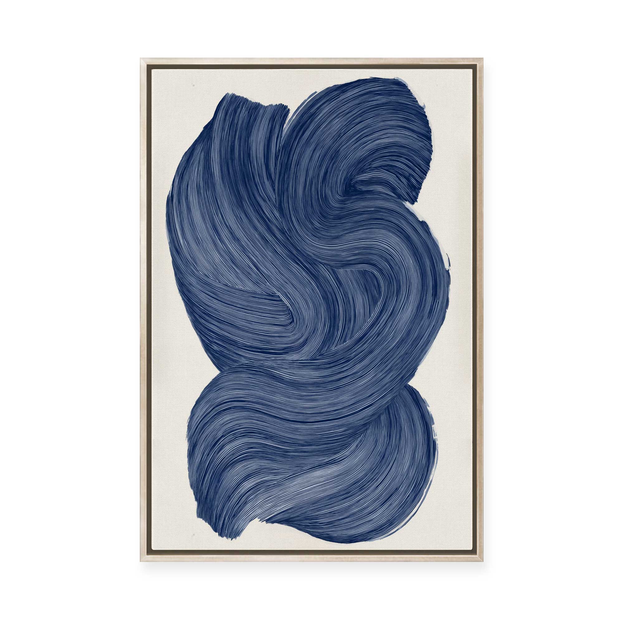 Indigo Pigment II | Framed Canvas