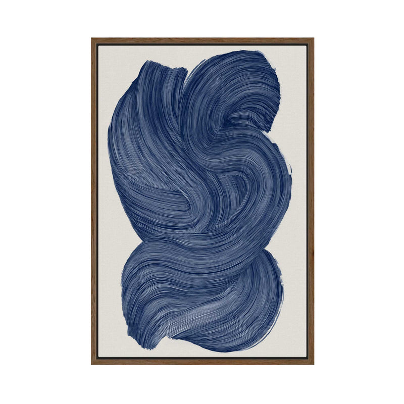 Indigo Pigment II | Framed Canvas