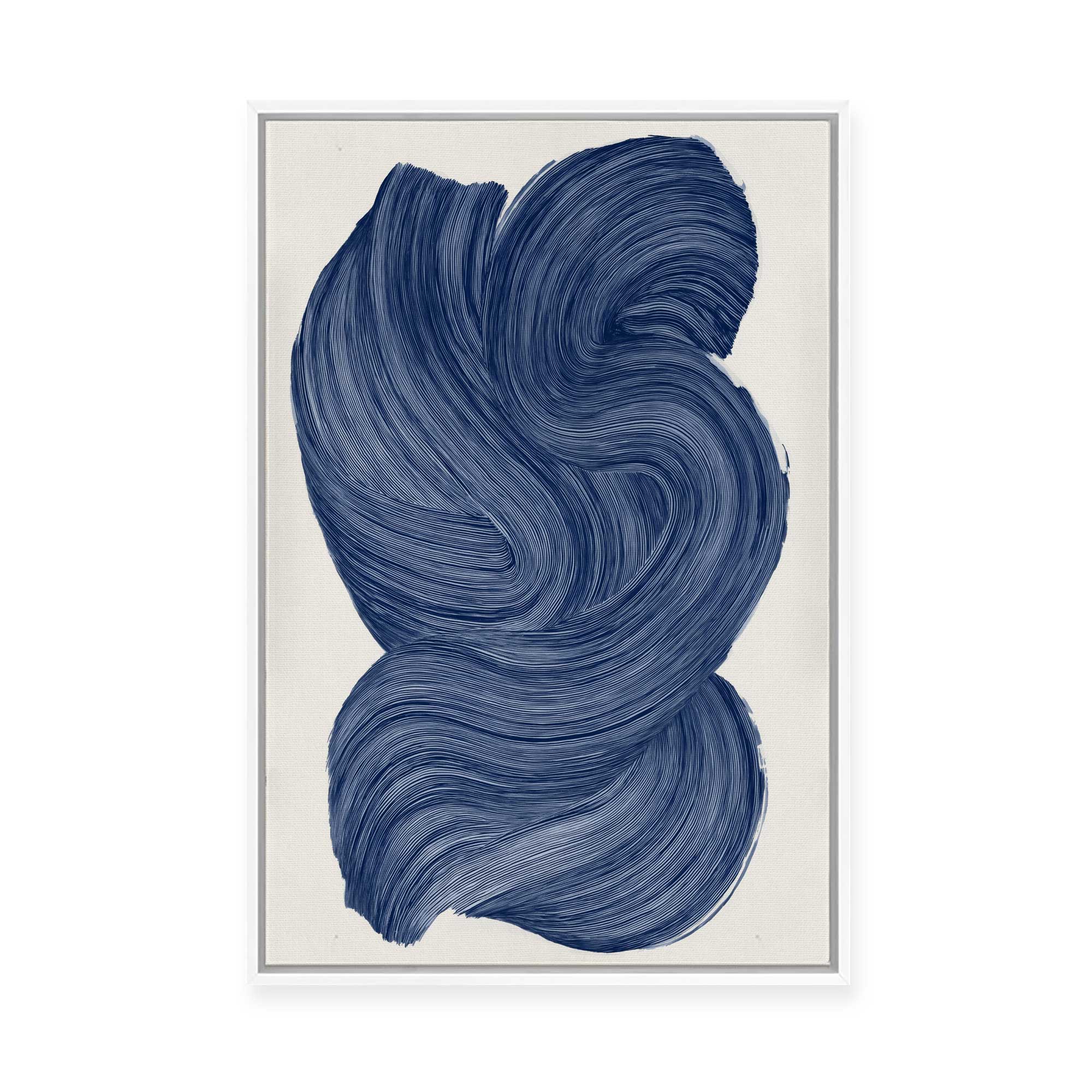 Indigo Pigment II | Framed Canvas